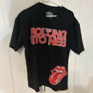 The Rolling Stones Black and Red Short Sleeve Tee